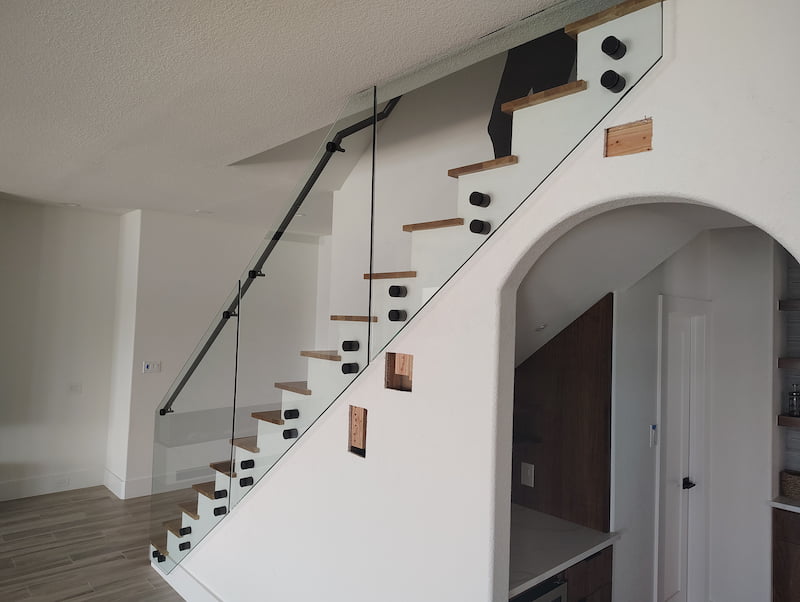 Glass stair handrail project 2