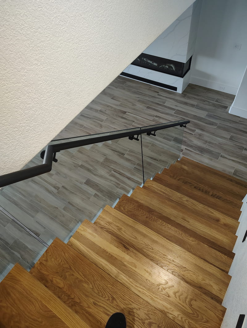 Custom glass railings by Artisan Glass Designs in DFW